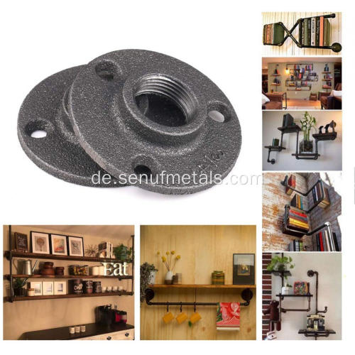 3/4 &quot;Rohrflansch Industrial Dark Grey Floor Flange